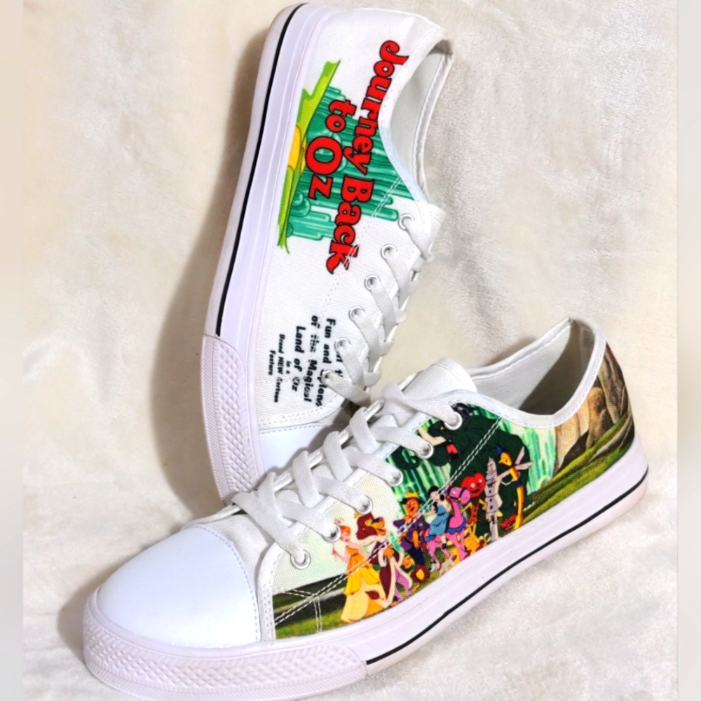 NEW CUSTOM WIZARD of OZ SNEAKERS OOAK Journey Back to Oz Size 12 Women's 11 Mens